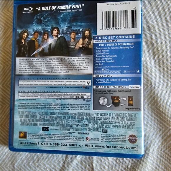 DVDS blue ray Percy Jackson & The Olympians & Snow white pre-owned - Picture 7 of 8